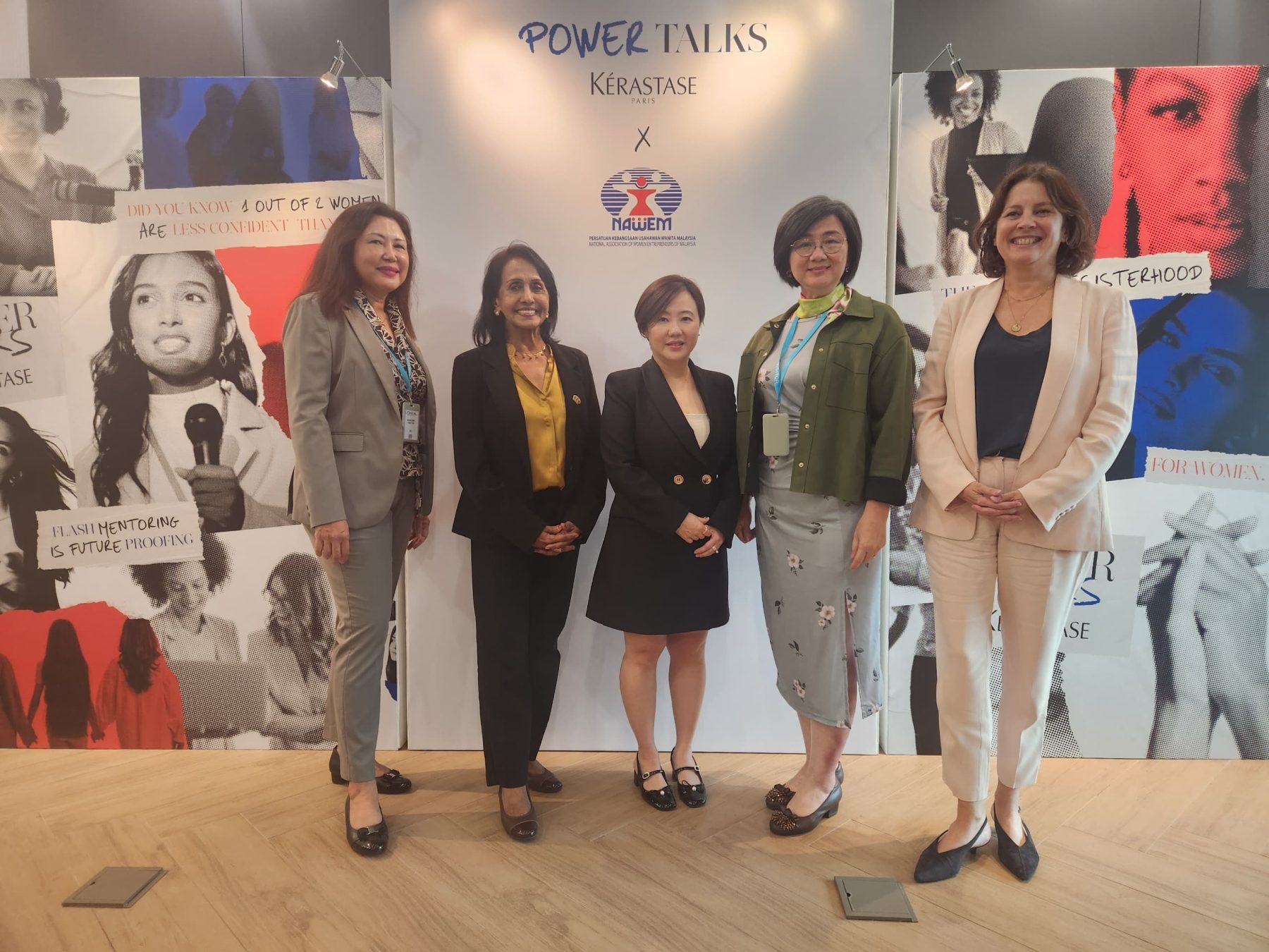 ACP Lai Lee Ching with fellow mentors at a women’s flash mentoring programme